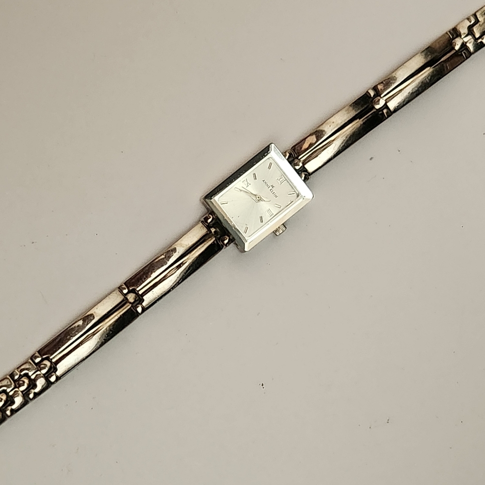 Anne Klein Silver Tank Watch - Picture 2 of 11